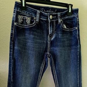 Weekend Brand Women’s Dark Blue Boot Cut Stretch Jeans